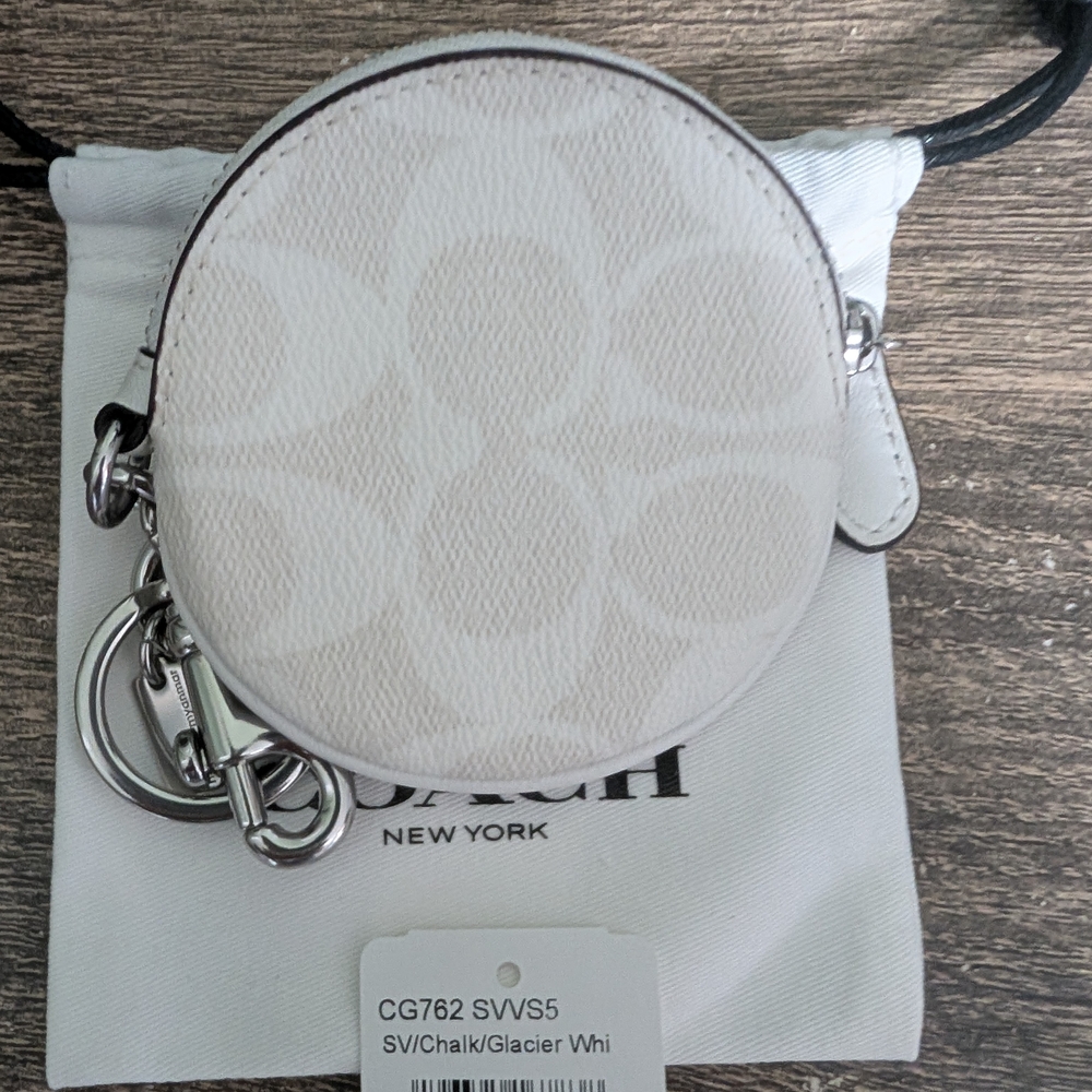 Coach Chalk White Circular Pouch - Picture 2 of 7